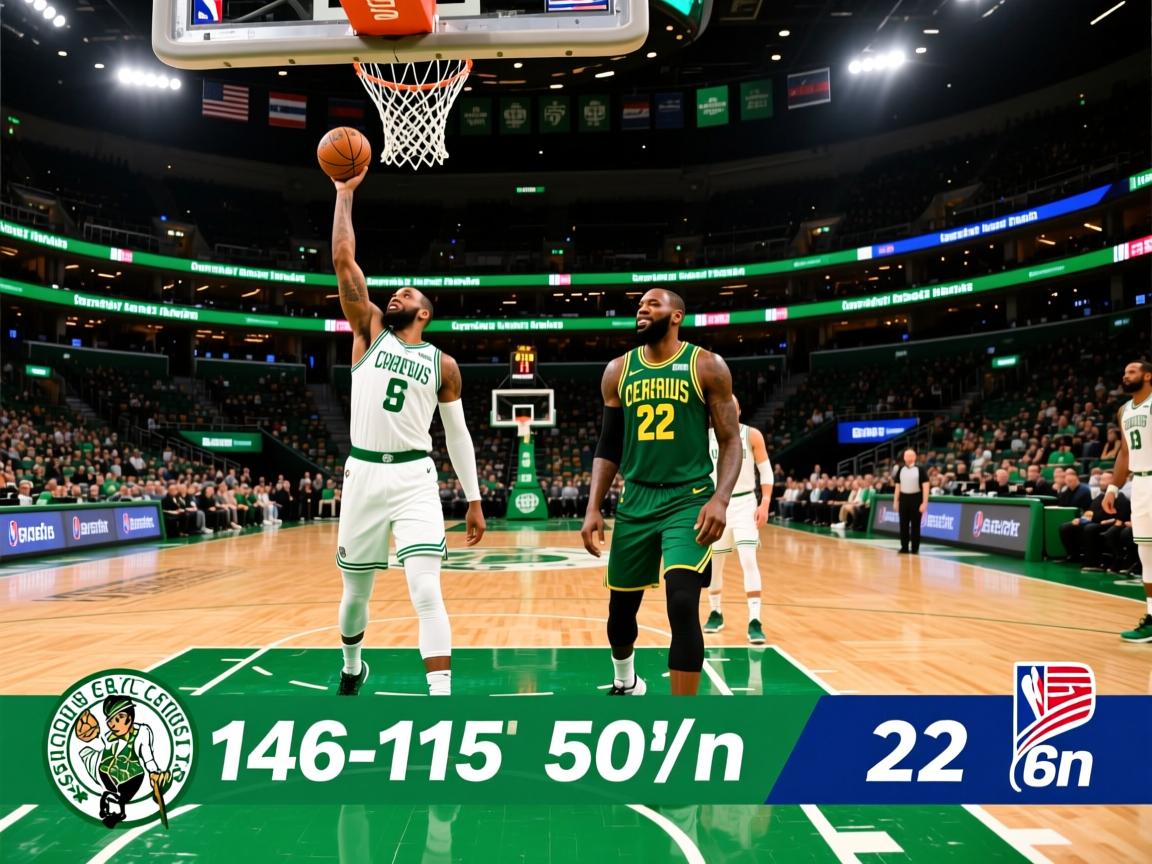 凯尔特人146-115终结快船6连胜,布朗50分,莱昂纳德22分 第1张